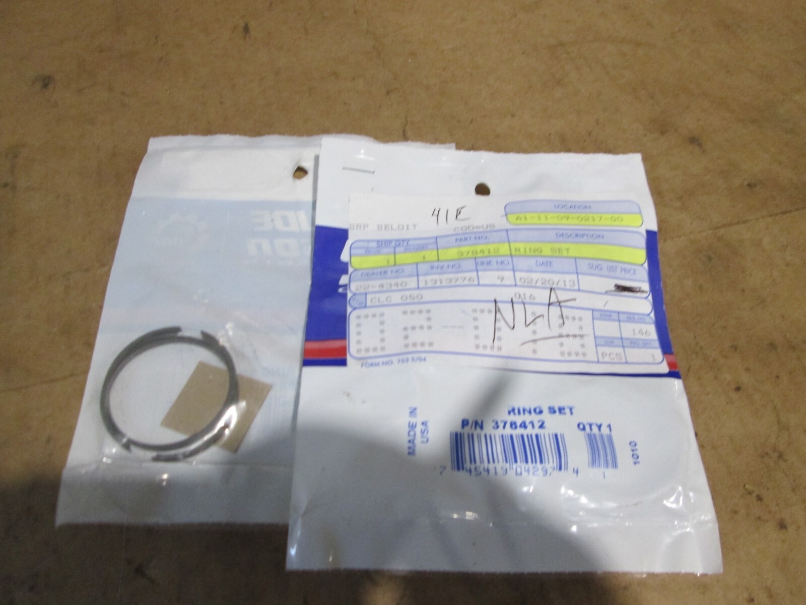 Johnson/Evinrude Outboard Piston Ring Set (STD) - Fits 20HP-75HP Models, Part #0396377 & 0385807