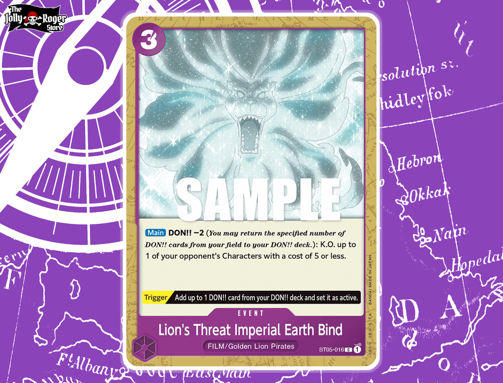 ST05-016 - Lion's Threat Imperial Earth Bind | ONE PIECE Card Game