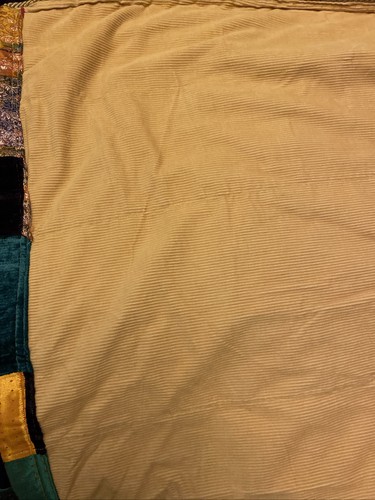 Quilt Handmade Jacquard & Velvet Bohemian Extra Colorful 93”x102” Pristine - Picture 7 of 9