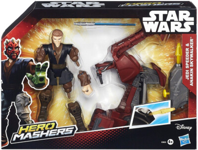 4x Star Wars Anakin Skywalker & Jedi Speeder Hero Mashers (Open Case) 2016