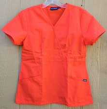 Women's Sivvan Scrub Top - Orange - Extra Small - Pre-Owned - Free Shipping