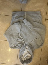 ALO Men's Gray Fleece Tracksuit Zip Hoodie size S