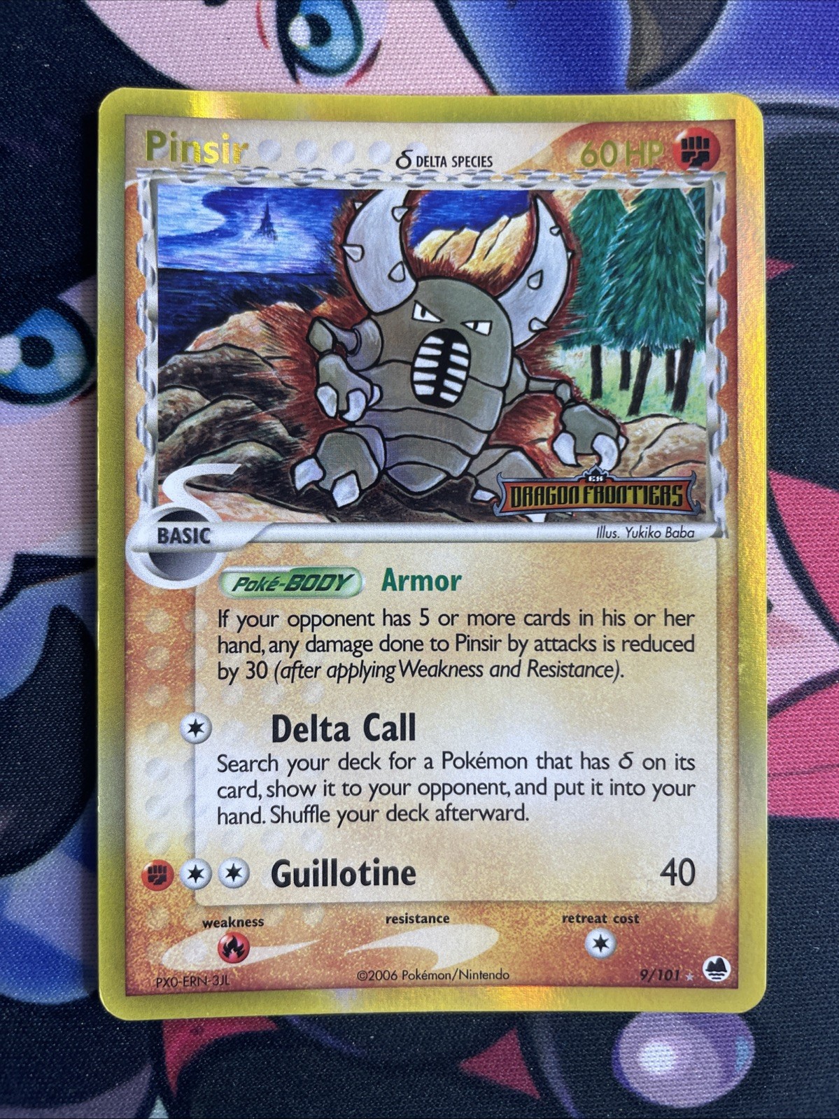 Pinsir Holo Reverse 9/101 EX Dragon Frontiers Near Mint Pokemon