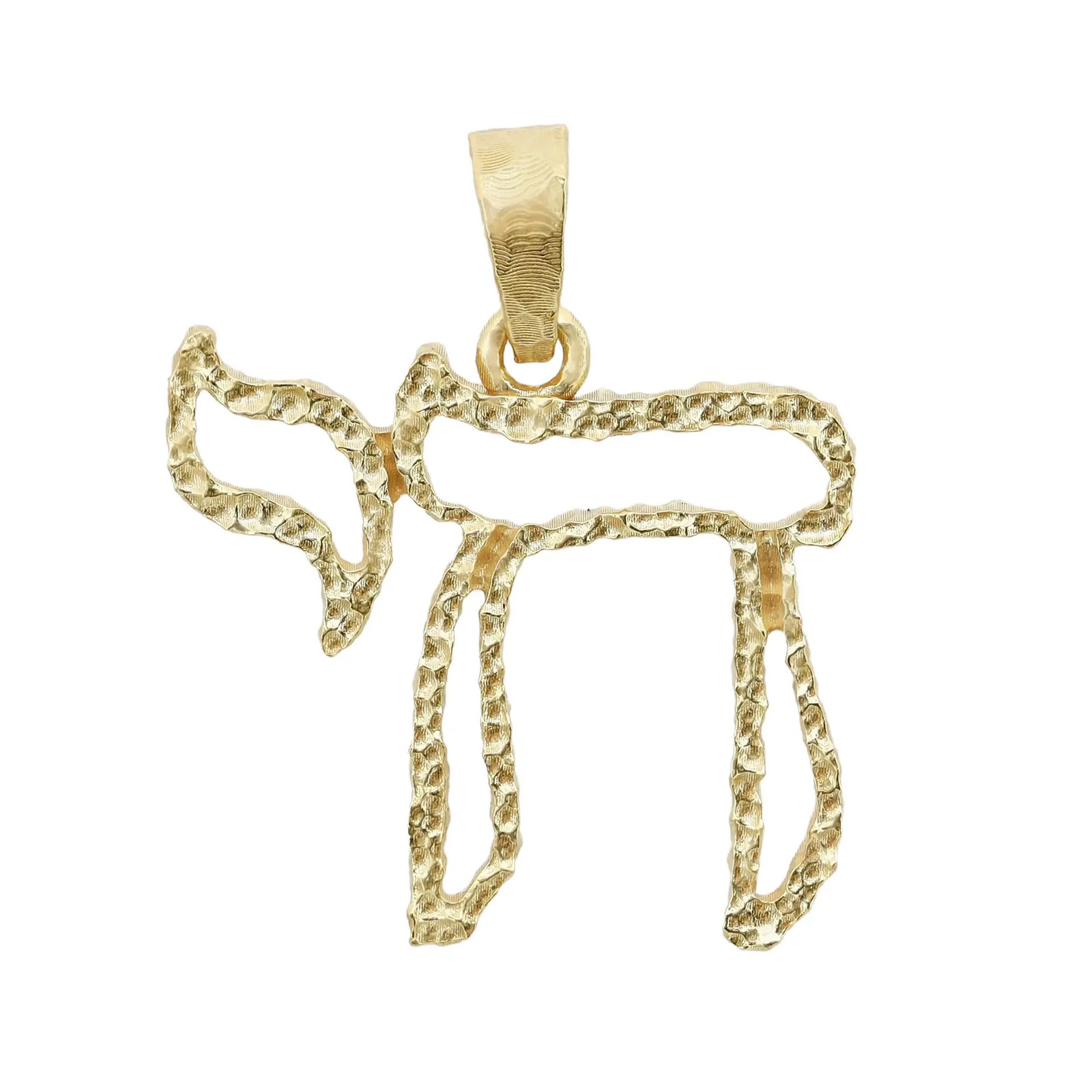 Rachel Koen Chai Pendant 18k Yellow Gold