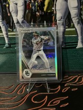 2021 Panini Prizm Draft Picks - Andy Thomas #PDP144 Silver Prizm Autographs (AU)