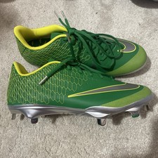 Nike Oregon Ducks Lunar Vapor Ultrafly Elite 2 Baseball Cleats Green Mens Size 9