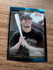 2002 Bowman Chrome Draft Picks & Prospects - Sergio Santos #BDP8 (RC)