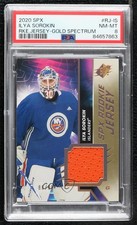 2020-21 SPx Rookie Jersey Gold Spectrum 86/99 Ilya Sorokin #RJ-IS PSA 8 0i7t