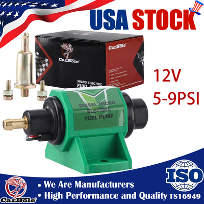 #ad 5 9PSI 12V Low Pressure 35GPH Universal Electric Diesel Fuel Pump 5 16 inch $23.99