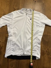 Giordana Fusion Short Sleeve Cycling Jersey White Size XL Full Zip