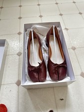 brown margiela tabi heels 