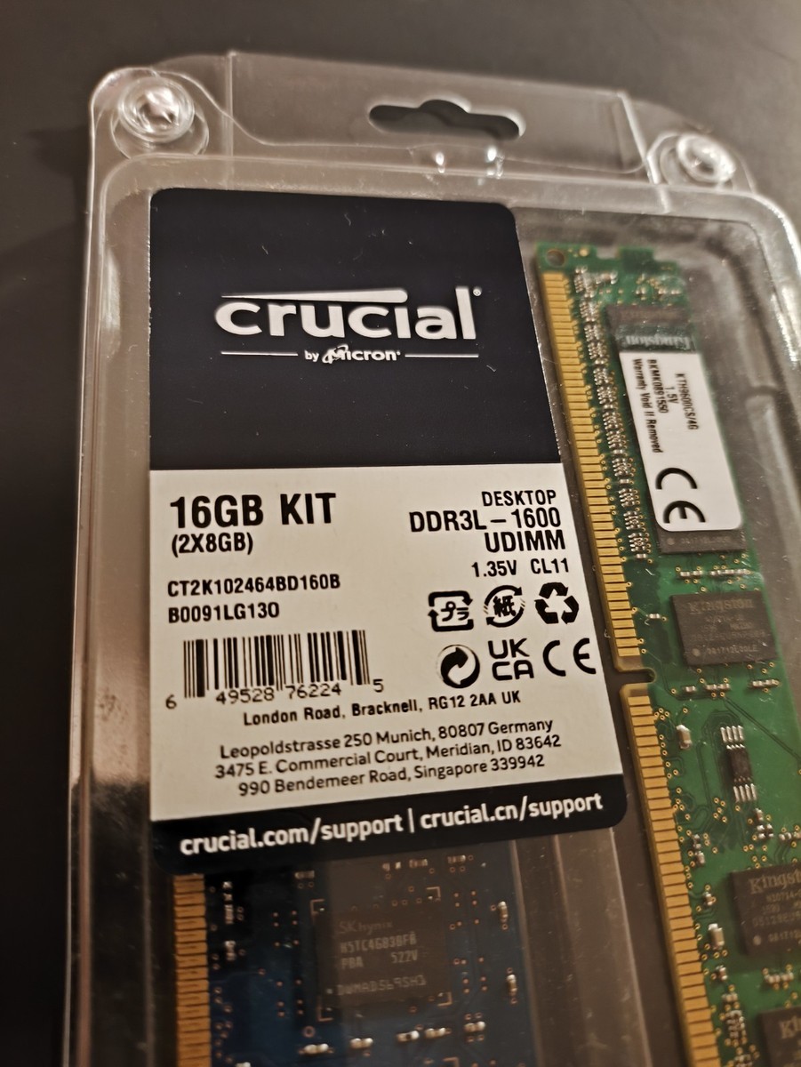 Ddr3 4gb Memoria RAM Crucial DDR3L 16GB (2x8GB) 1600MHz SODIMM Per Portatili - Nuova, Testata Damnation Ps3 - Foto 10