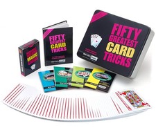 Marvin's Magic 50 Greatest Card Tricks Set Kids Adults Metal Tin Playing Cards