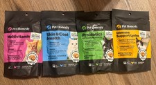 Pet Honesty Cat Multivitamin Sampler Set Skin  Coat Probiotics  Immune Support