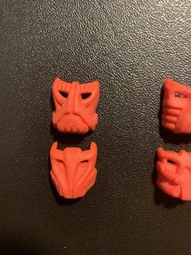 Lego Bionicle Lehvak Red Krana Mask Set Of 6, Za Vu Ca Yo  Su Bo