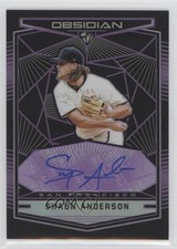 2019 Panini Chronicles Electric Etch Purple Prizm 61/99 Shaun Anderson Auto 0b0