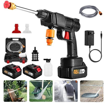 #ad #ad Cordless Electric High Pressure Water Spray Car Gun Portable Washer Cleaner Tool $50.98