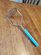 Vintage Ekco Stainless Steel Spatula Turquoise Made In USA