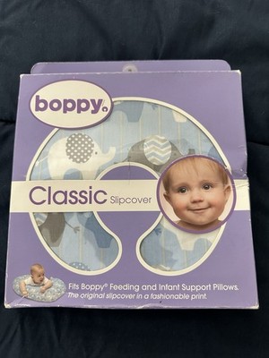 Boppy Cover Blue Elephant Only Baby Boy Slipcover Nursing Support No Pillow