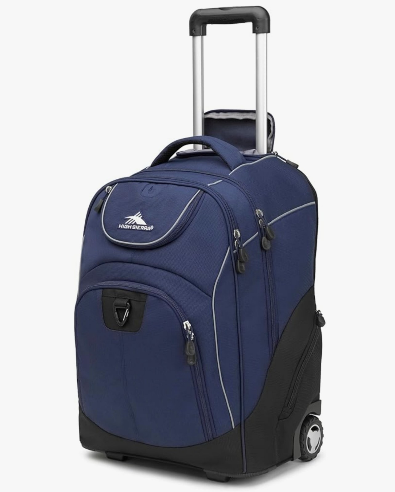 High Sierra Powerglide Wheeled Backpack, Navy, 38L