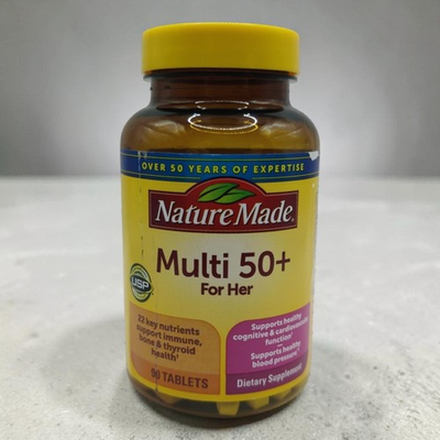 #ad #ad Nature Made Multi 50 For Her 90 Tablets Healthy Blood Pressure EXP 11 2027 $14.99