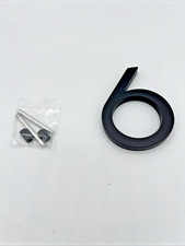 House Numbers 4" Number 6 or 9 Flat Black Rejuvenation Rock Creek