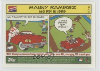 2003 Topps Bazooka Comics Manny Ramirez #18 1c19