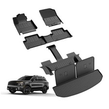 Original 2021 6 Kia Sorento 2021-2026 Floor Mats  Cargo Liner  Backrest Mat