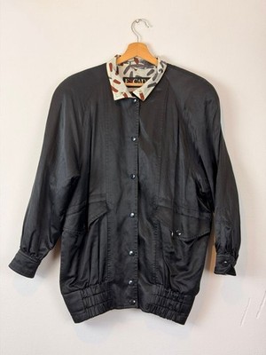 Vintage 80s Escada by Margaretha Ley bomber jacket M Women's