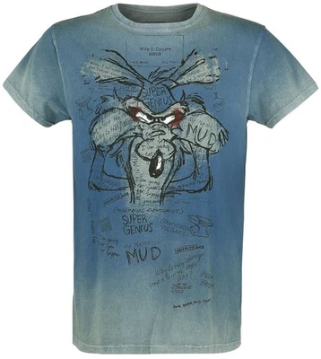 Looney Tunes T-Shirt Unisex Wile E. Coyote - Inner Thoughts türkis - Bild 1 von 4