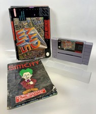 Sim City Super Nintendo Video Game With Box SNES Manual ‘91 Manage A Living City