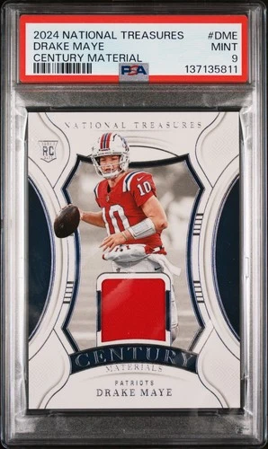 2024 NATIONAL TREASURES CENTURY MATERIALS #DME DRAKE MAYE RC /99 PSA 9