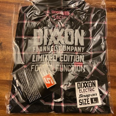 Dixxon Electric Snap-On Pink Black Breast Cancer Awareness Shirt Snap Large