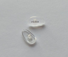 Replacement Screw-in Nose Pads for PRADA Eyeglasses/Sunglasses W/ Screws Silver