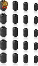 Ferrite Ring Core Black RFI EMI Noise Suppressor Cable Clip-20Pcs