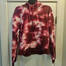 Pre-Owned, Excellent - Pink Champion Women's Tie-Dye Hoodie - Large