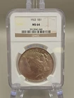 1922 Peace Silver Dollar $1 - NGC MS64
