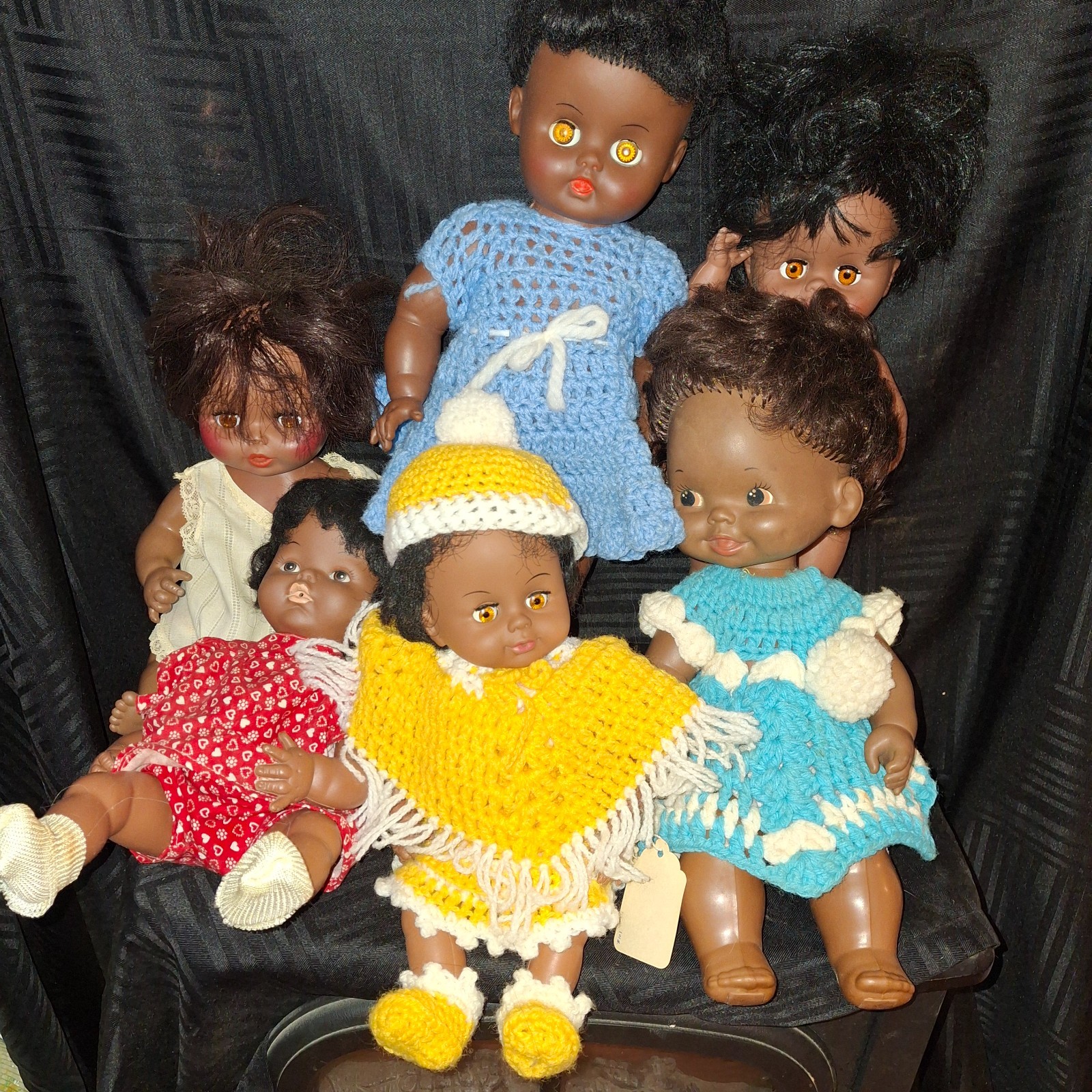 African American Doll Lot 1960s- early 80s  Collection of 6 
