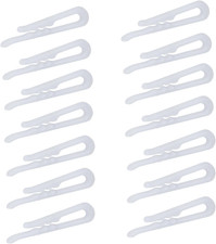 1.5 Inch U Shape Plastic Alligator Clips with Teeth Small Shirt Folding Clips...