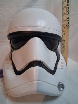 Star Wars Stormtrooper Full Head Helmet Mask, Plastic, White/Black, One Size