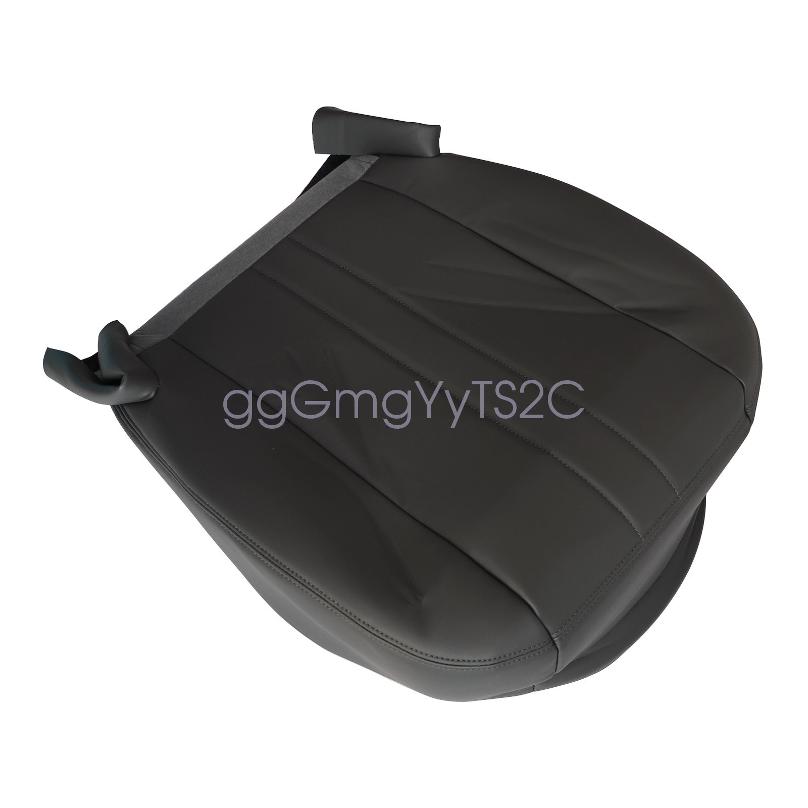 Driver Side Bottom Leather Seat Cover Dark Gray 2003-2016 For Chevy GMC C Series