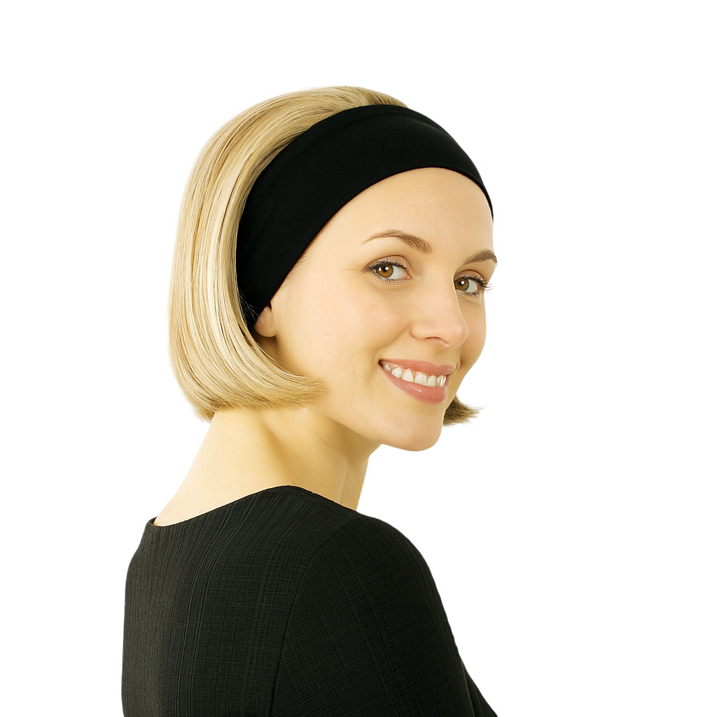 Perruque bandeau blond doré méché blond très clair AMANDA cheveux longs lisses