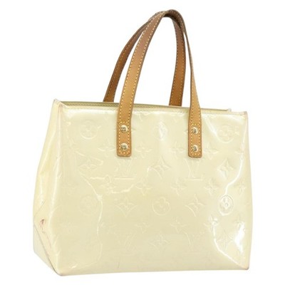 LOUIS VUITTON Monogram Vernis Reade PM Hand Bag Perle M91336 LV Auth ep13659
