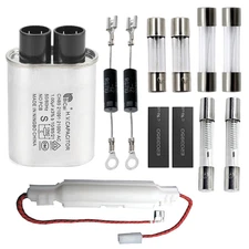 Home Microwave Oven Repair Replacement Parts Kits HV Capacitor 2100V 1.0uF Di...