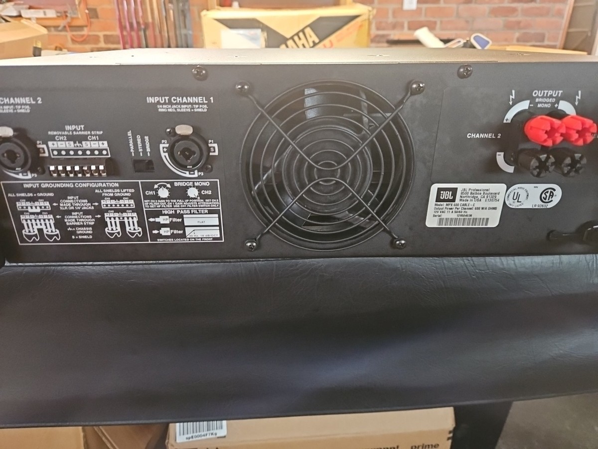 JBL MPX600 ジェービーエル ステレオ PROFESSIONAL USA MADE** JBL MPX600 Power Amplifier, 2 Channel Professional