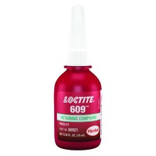 Loctite Retaining Compound 609, .34 fl oz, 10 ml, Bottle, Green 135511 Loctite