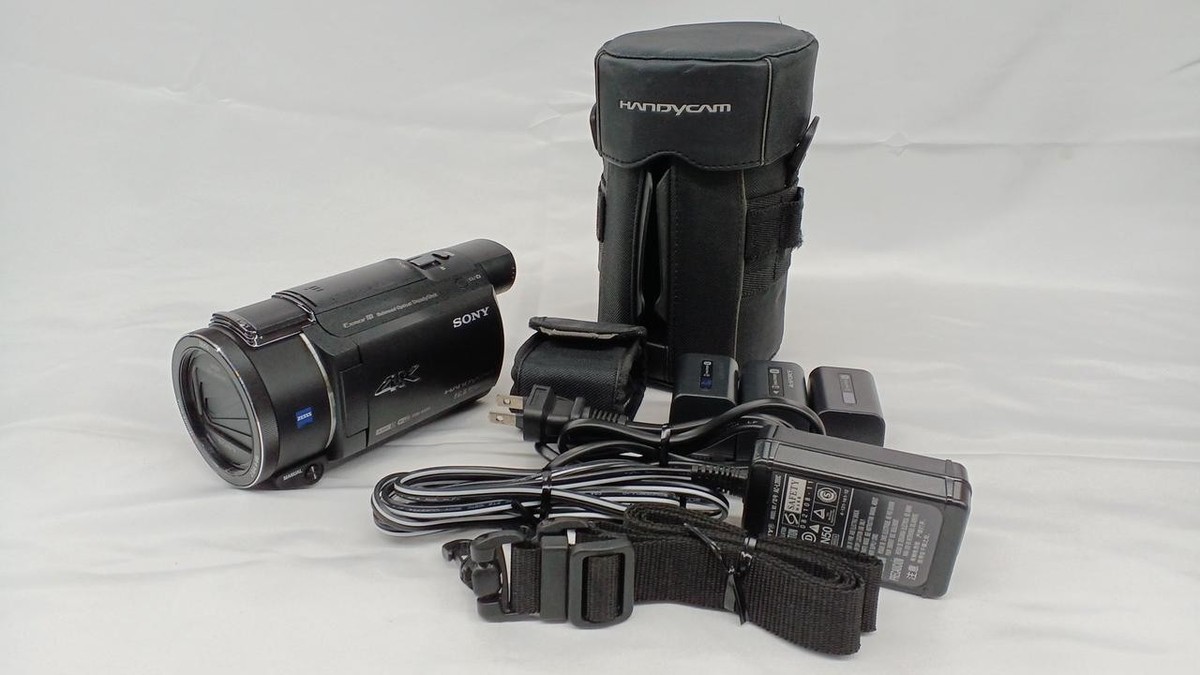Sony FDR-AX55 4K handy cam Camcorder Black Operation Tested SET | eBay