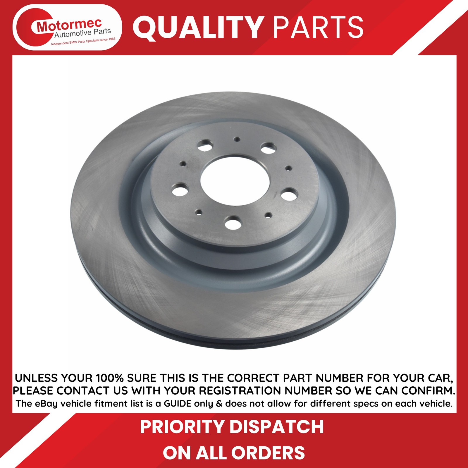 2x Brake Discs Pair Vented Rear 335mm ADBP430108 Blue Print Set 104463100D New - Image 10