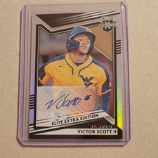 2022 Panini Elite Extra Edition Victor Scott II Prospect Auto #157 Cardinals