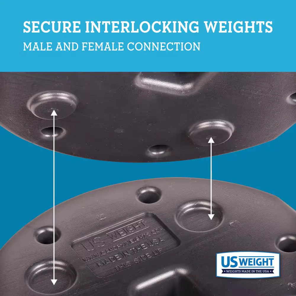 USW Canopy Weight Plates Set 40 lb Tent Gazebo Base Anchors Outdoor Heavy Duty